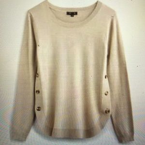 Lety & Me December Button Detail Sweater